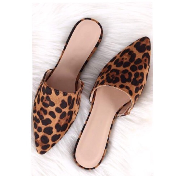 Shoes - Cute Leopard Mules